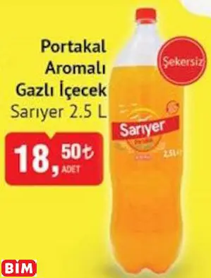 SARIYER PORTAKAL AROMALI GAZLI İÇECEK